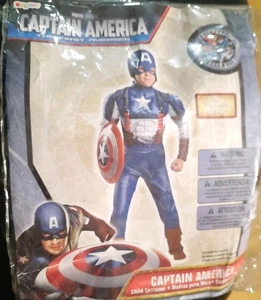 Captain America Avengers Kostüm mit Maske Jungen Medium 7+ gebraucht  - Bild 1 von 7