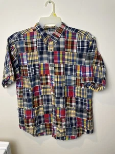 Vintage Bridgewater Madras Patchwork Shirt Large - Picture 1 of 4