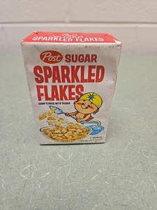 Post Sugar Sparkled Flakes Individual Cereal Box Full - Picture 1 of 6