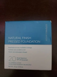 ColoreScience Natural Finish Pressed Foundation SPF20 12g Medium Bisque. - Picture 1 of 2