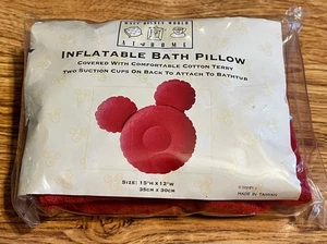 Rare Vintage Walt Disney World At Home Mickey Mouse Ear Inflatable Bath Pillow - Picture 1 of 4