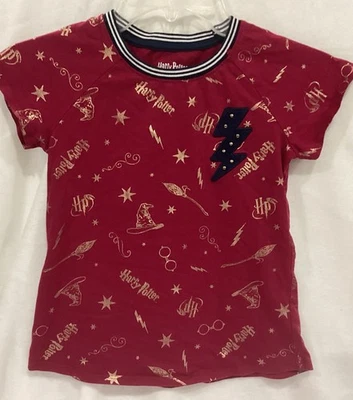 Camisa Harry Potter Niñas Roja y Dorada con Acento Talla Mediana (7/8) Foto 1 de 3