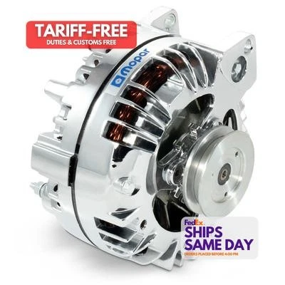 Proform 440-472, One Mopar Alternator 110 Amp Chrome Performance Racing Parts - Image 1 of 4