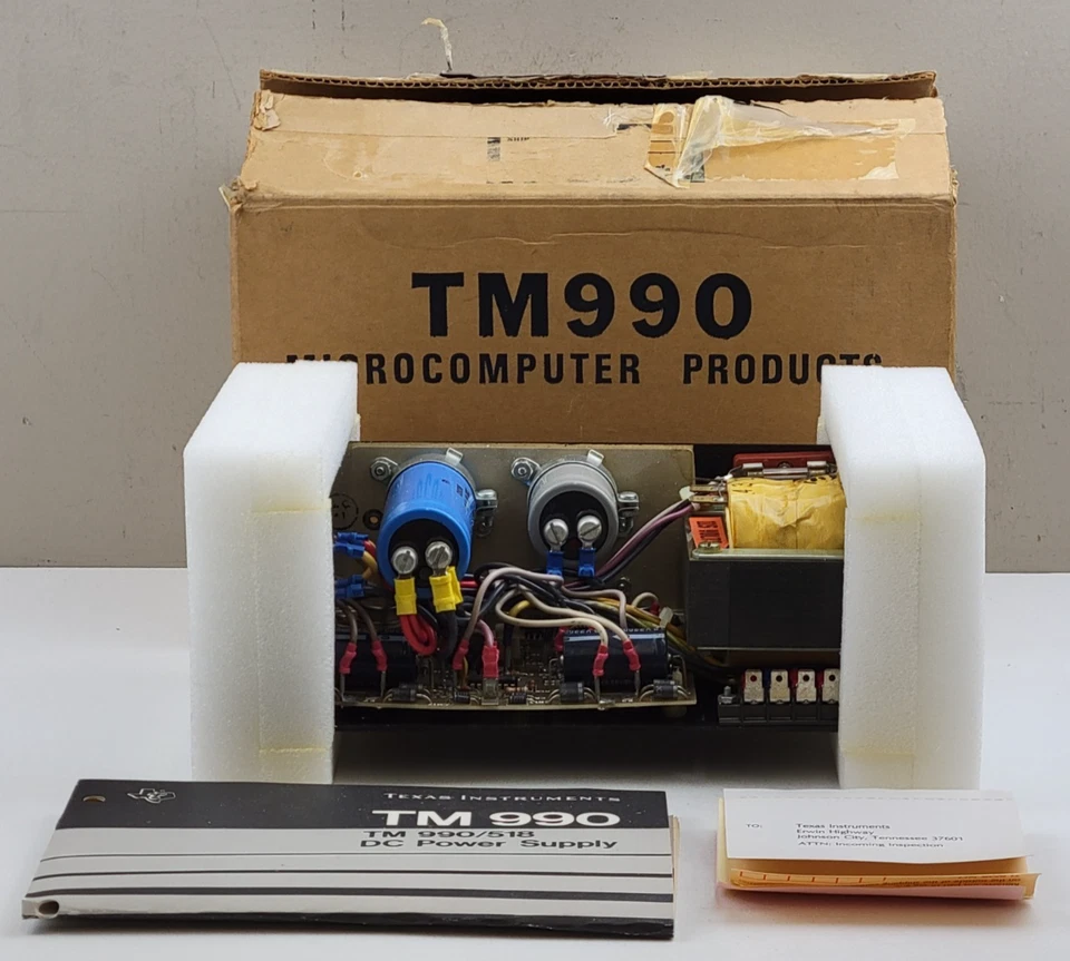 Fuente de alimentación Texas Instruments TM 990/518 DC para microordenador TM 990 16 bits Foto 1 de 4