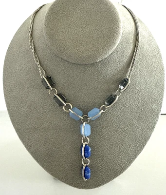 Kenneth Cole Нью-Йорк синий настроение восстановленный лазурит Y ожерелье - Изображение 1 из 4