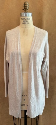 XXL A New Day Mujer Mezcla de Lino Plumero Cárdigan Beige 2x Suéter Extra Grande Foto 1 de 4