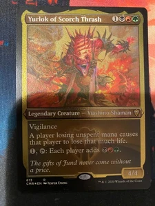 MTG Commander Legends Yurlok of Scorch Thrash Foil Etched x 3 - Picture 1 of 1