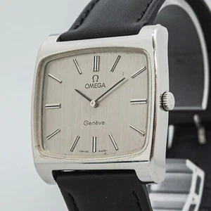 **NEAR MINT** Vintage OMEGA Geneve Cal.625 Manual Winding Silver Dial 35mm Men's - Picture 1 of 16