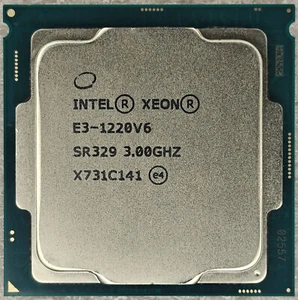 Intel Xeon E3-1220 V6 SR329 LGA-1151 CPU Processor 3.00 - 3.50GHz 4-Core 8MB 72W - Picture 1 of 2