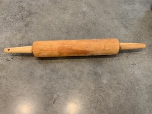 "Rodillo de madera dura de colección 17"" agujero para colgar" - Imagen 1 de 6