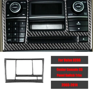 Carbon Fiber Car Center Console CD Panel Switch Trim For Volvo XC90 2003-2014 - Bild 1 von 8