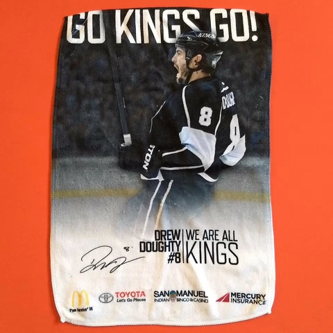 DREW DOUGHTY LA KINGS Full Color Rally Towel 🏒 GAME 1 NHL Hockey 2015-2016 SGA Cover