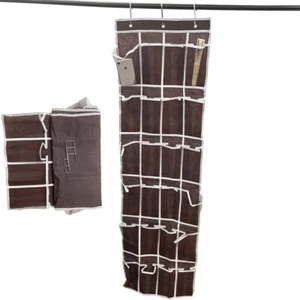24 Grids Over Door Hanging Storage Holder Hanger Bag Closet Organizer Rack - Picture 1 of 13