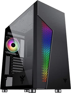 MAJES 30 - Case PC Gaming Full Tower ATX, 1 Ventola 12cm, Griglia RGB Addressabl - Foto 1 di 7