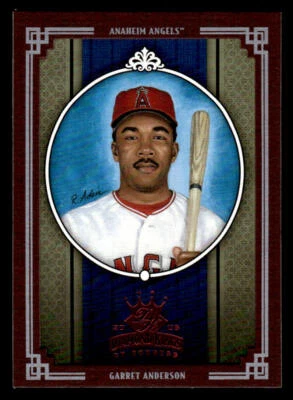 2005 Donruss Diamond Kings #1 Garret Anderson Framed Red card - Image 1 of 2