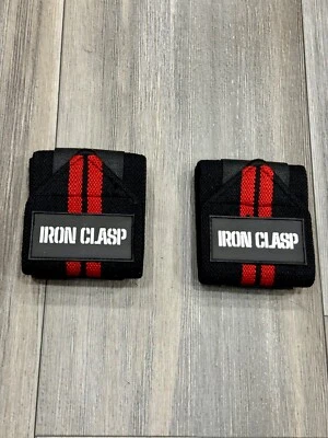 IRON CLASP 21-Inch Thumbless Heavy Duty Weightlifting Wrist Wraps - Image 1 of 4