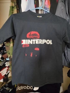 Vintage y2k Interpol fruit of the loom fotl kids size 10-12 band tee shirt - Picture 1 of 4