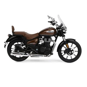 Royal Enfield Scale Model Meteor 350 Nebula Brown Abs Plastic Metal Miniature - Picture 1 of 4