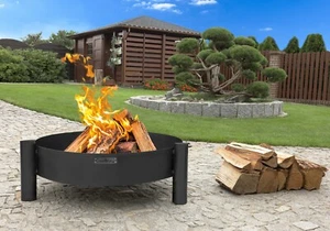 Feuerschale "Haiti" Ø 70 cm Feuerstelle für den Garten aus Stahl Feuerkorb Grill - Bild 1 von 9