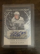 2021-22 Black Diamond Rasmus Kupari Rookie Sparkling Scripts UD RC LA Kings