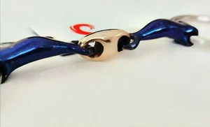 Anillo Suelto Snaffle Azul Dulce Hierro Broca Curvada Eslabón Cobre *ENVÍO EL MISMO DÍA* - Imagen 1 de 8