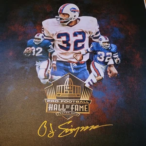 OJ Simpson Singed 16 x 20 Canvass HoF Edition Limited Edition #8 of 10 JSA WCOA - Picture 1 of 7