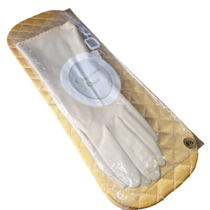 Vtg 1950s Ladies Christian Dior Gloves Orig Tags In Plastic Paris NY Opera Sz6.5 - Picture 1 of 11