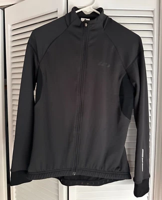 LG Louis Garneau Cycling Jacket Womens Medium Black Zip Up Pocket Lined - Image 1 of 4