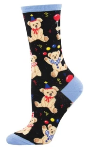 Socksmith Ladies Socks – Party Bear Black AU Size 5-10.5 WNC2030 - Picture 1 of 3