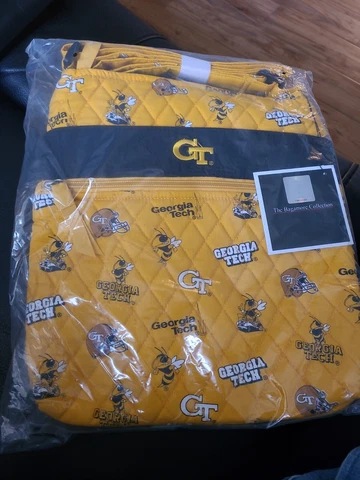 Georgia Tech Yellow Jacket Cloth Sidewinder Bag New with Tags Cover