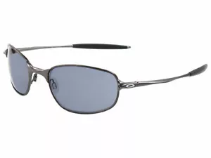 Oakley große quadratische Sonnenbrille aus Draht 30-657 Zinn/Grau - Bild 1 von 1