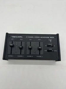 Realistic 32-1105A 4-Channel Stereo Mike Microphone Mixer Four Mics & Line Input - Picture 1 of 3