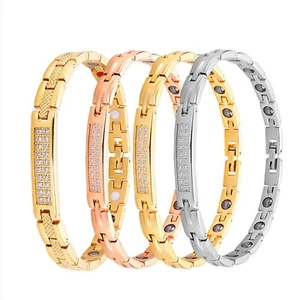 Pulsera de cadena magnética de cobre puro para mujer cadena de mano para alivio del dolor de 7,2 pulgadas - Imagen 1 de 11
