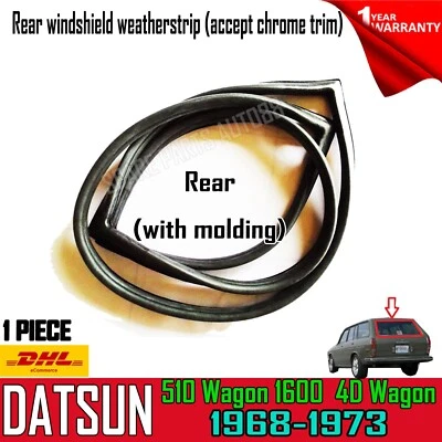 Sello de goma para parabrisas trasero 4D Datsun 510 1600 Wagon 1968-1973 Foto 1 de 4