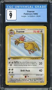 CGC 9 Fearow (1st Ed.) Jungle 36/64 Pokemon Card B18 - Picture 1 of 2