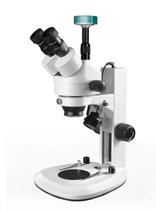 Simul-Focal Trinocular Zoom Stereo Microscope High Definition Digital Camera - Picture 1 of 2