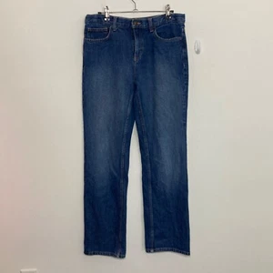 Cat & Jack Boys Jeans Size 16 Relaxed Straight Blue Denim Adjustable Waist - Picture 1 of 11