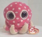 Ty Beanie Boos "Ollie" Pink Polka Dot Octopus Plush 7 "