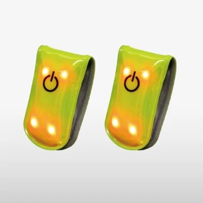 Salzmann Reflektierendes LED Blinklicht Magnetclip Sicherheit - 2 Stk. Set