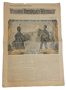 September 20, 1902 Antique Newspaper "Young People's Weekly" Elgin, ILL. - Picture 1 of 10