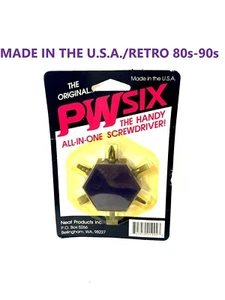 USA MADE ! RETRO PWSIX ALL IN ONE THE HANDY SCREWDRIVER VINTAGE / PERFECT GIFT - Picture 1 of 2