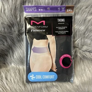 Prendas moldeadoras Maidenform Flexees para mujer talla 3XL negras con tanga - Imagen 1 de 5