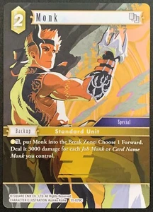 Monk 11-079C - Common - Erde - Backup - Opus XI - Final Fantasy TCG - Bild 1 von 3