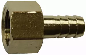 Gewindetülle Schlauchtülle mit Innengewinde,Messing vernickelt Druckluft Fitting - Bild 1 von 2