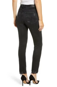 Jeans skinny nuovi con etichette AG Adriano Goldschmied Sophia vita alta masticare caviglia 29/4 anni sfacciati - Foto 1 di 12