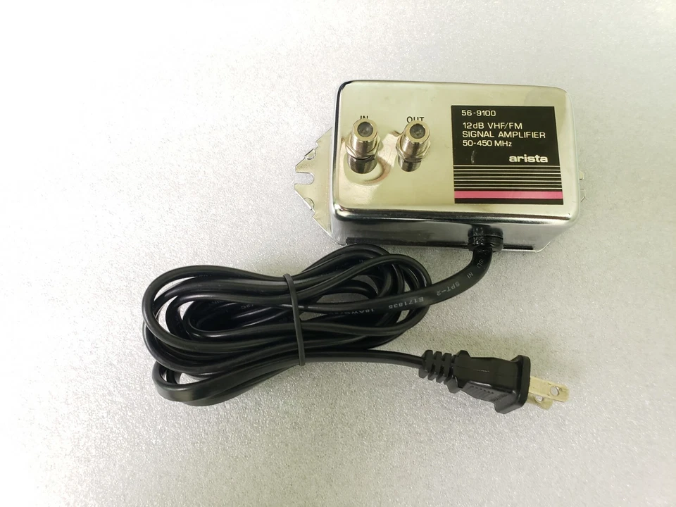 Arista 56-9100 12Db Vhf/Fm Signal Amplifier 50-450Mhz - Image 1 of 1