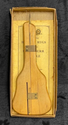 老式Ye Susan Burr钩地毯机Morris Rug Co带盒和说明 — 第 1/4 张图片