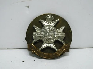 VINTAGE EDWARDIAN SHERWOOD FORESTERS CAP BADGE NOTTS & DERBY ORIGINAL EXC (B236) - Foto 1 di 3