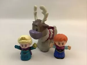 Fisher Price Little People Disney Frozen Princess Anna Elsa Sven With Sounds - Picture 1 of 12