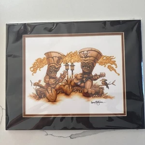 Vintage Dennis Matthewson Artwork "No Evil"10"X8" Mattiert - Bild 1 von 9